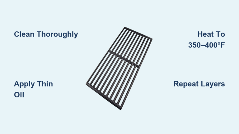 How to Season Cast Iron Grill Grates