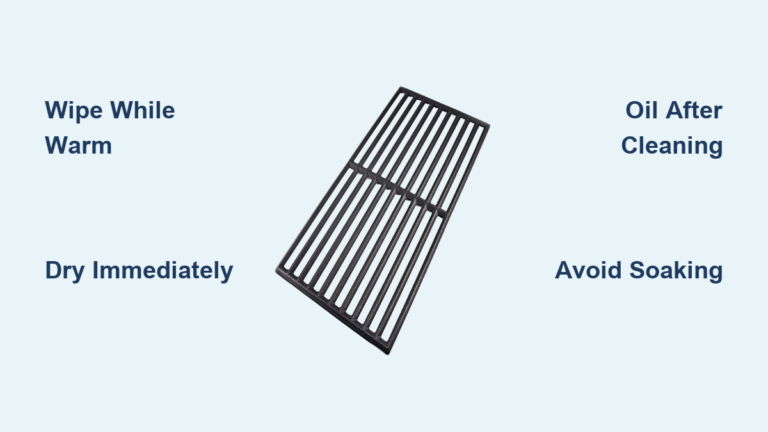How to Clean Cast Iron Grill Grates