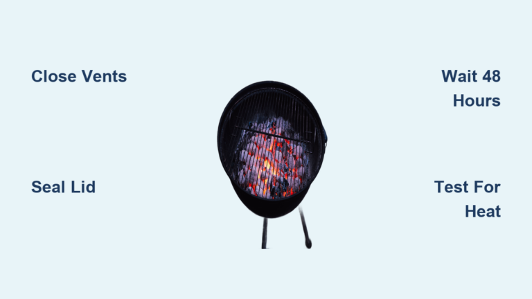 How to Extinguish a Charcoal Grill Safely