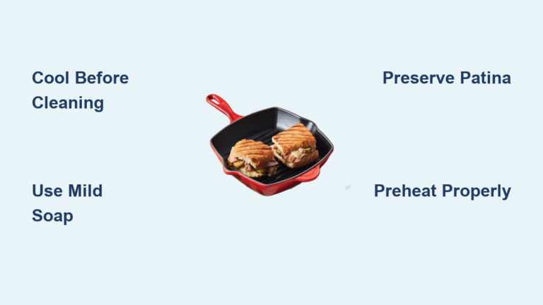 How to Clean Le Creuset Grill Pan