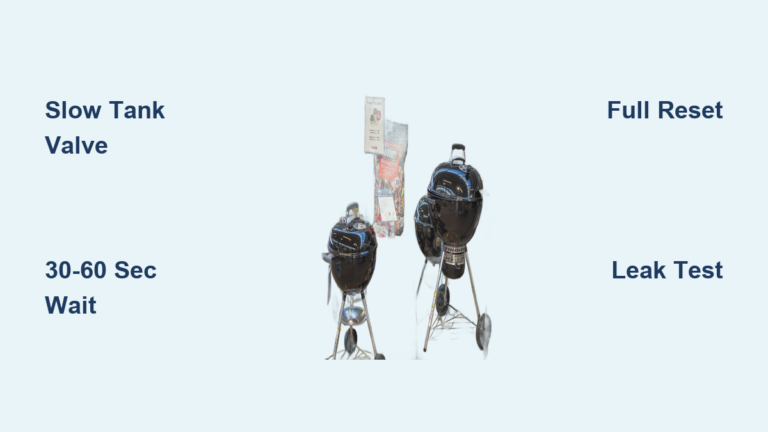 Fix Weber Grill No Gas Flow